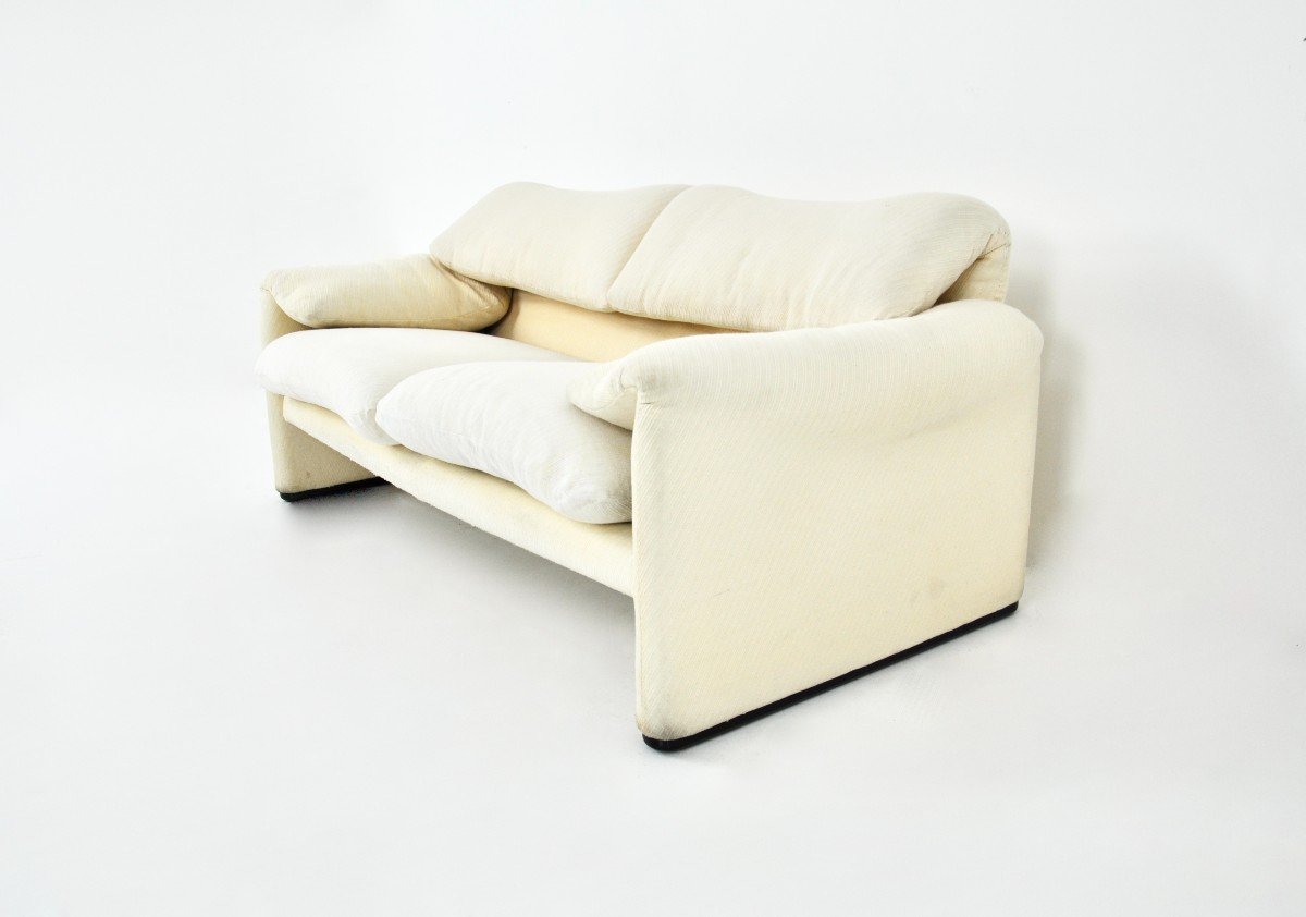 Maralunga Sofa By Vico Magistretti For Cassina, 1970s-photo-4