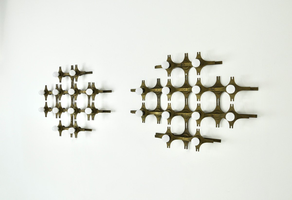 Set Of 2 Wall Lights By Fantoni, 1960s-photo-4