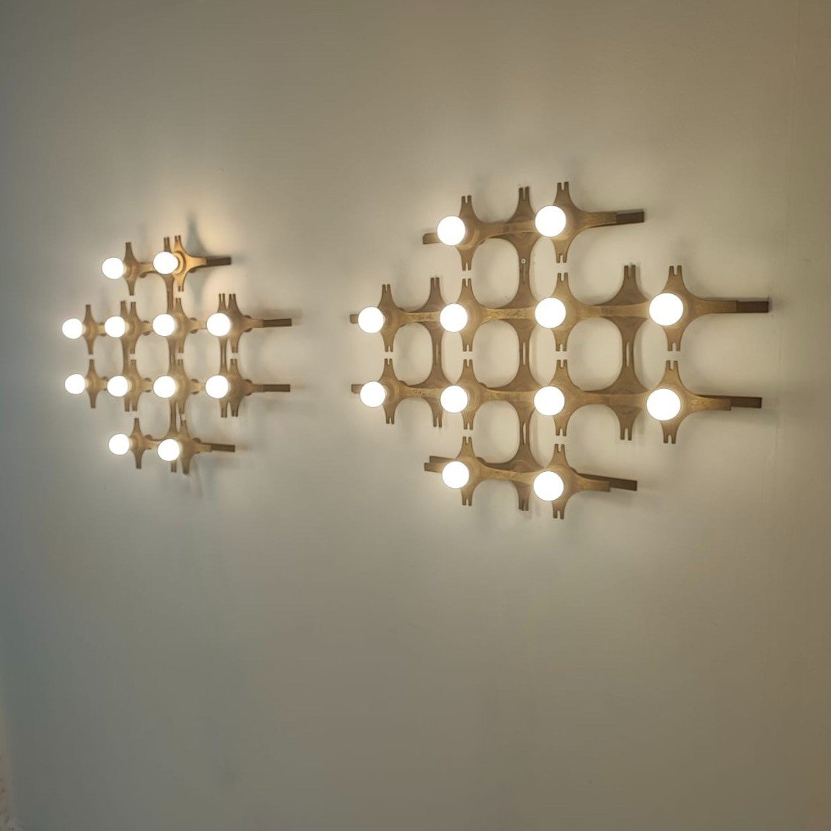 Set Of 2 Wall Lights By Fantoni, 1960s-photo-1