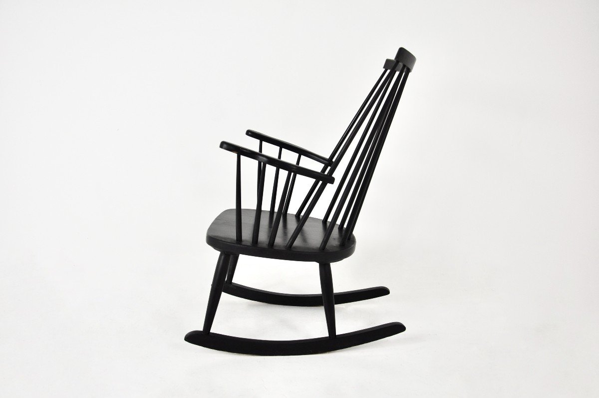 Fauteuil à Bascule De Lena Larsson Pour Nesto, 1960s-photo-4