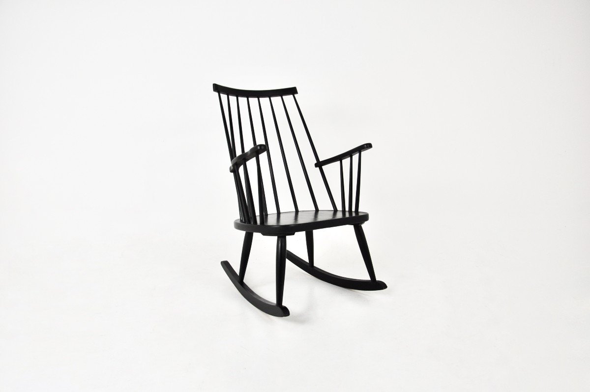 Fauteuil à Bascule De Lena Larsson Pour Nesto, 1960s