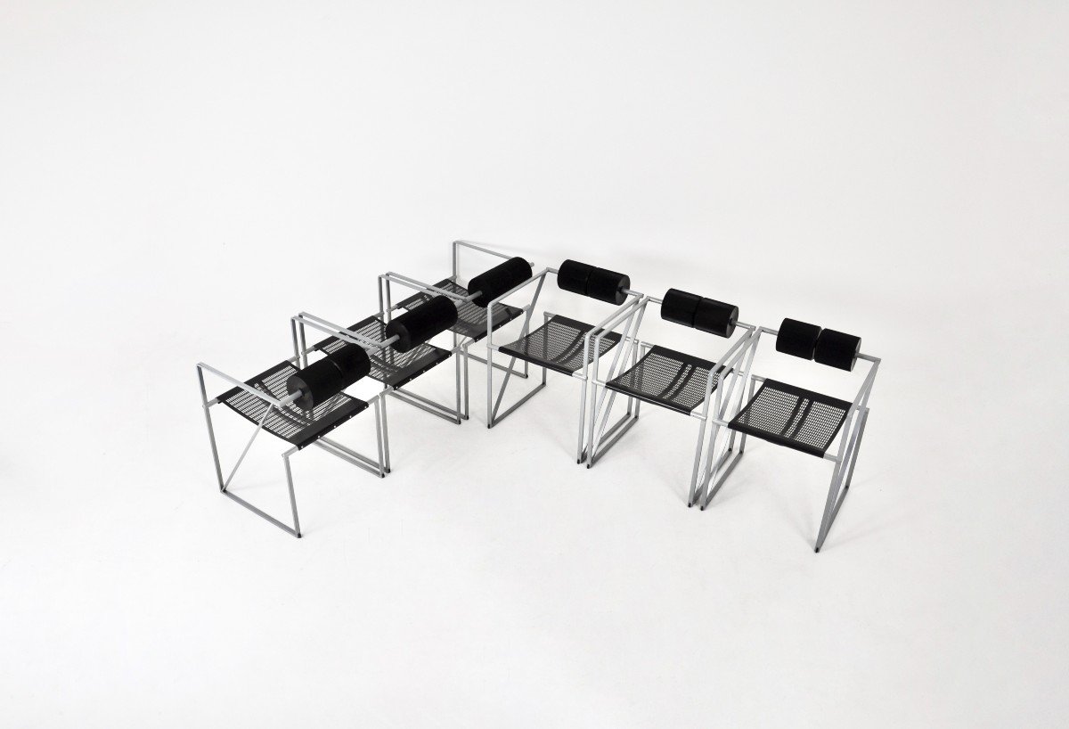 Set Of 6 Seconda 602 Chairs By Mario Botta For Alias, 1980s-photo-1