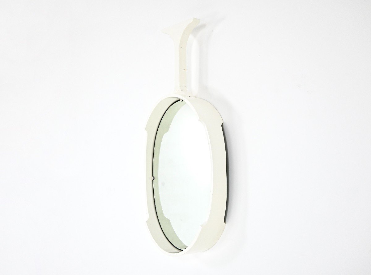 Miroir Italien En Bois, 1970s