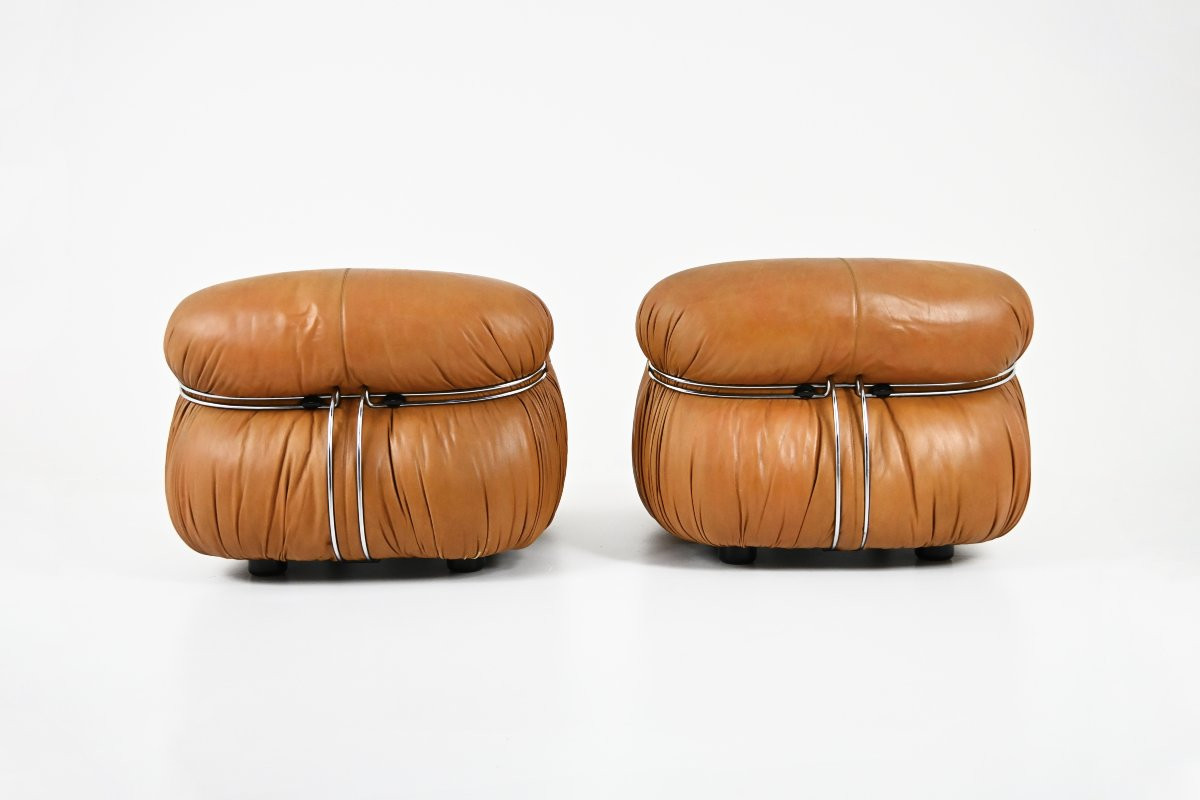 Pair Of Soriana Armchairs By Afra & Tobia Scarpa For Cassina, 1970s-photo-4