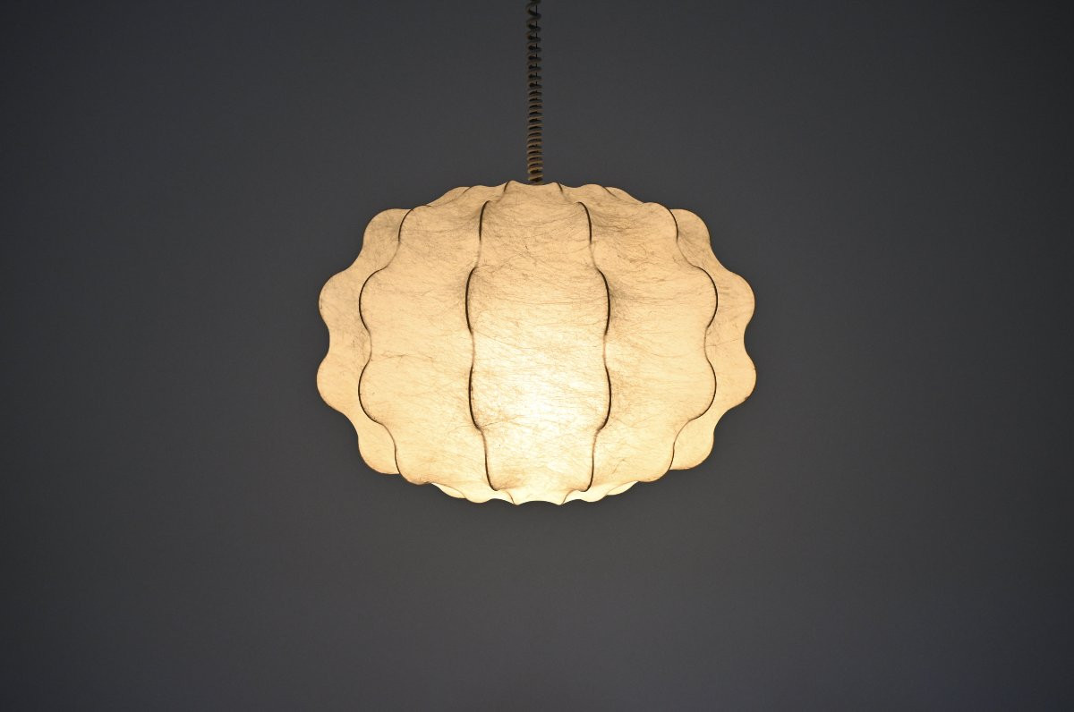 Cocoon Pendant Lamp By Achille & Pier Giacomo Castiglioni For Flos, 1960s-photo-2