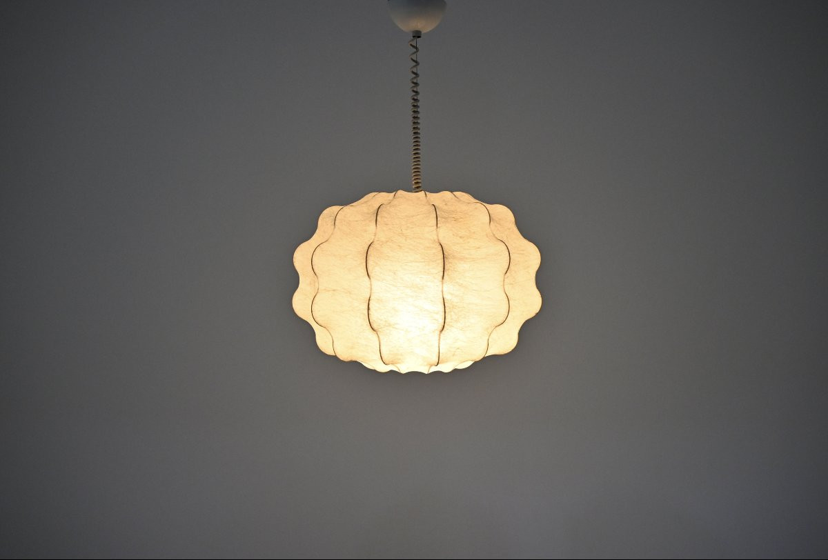 Cocoon Pendant Lamp By Achille & Pier Giacomo Castiglioni For Flos, 1960s-photo-4