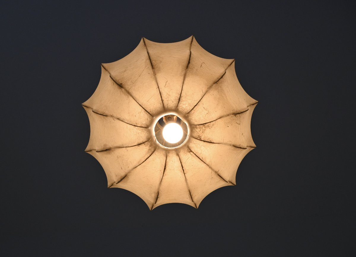 Cocoon Pendant Lamp By Achille & Pier Giacomo Castiglioni For Flos, 1960s-photo-4