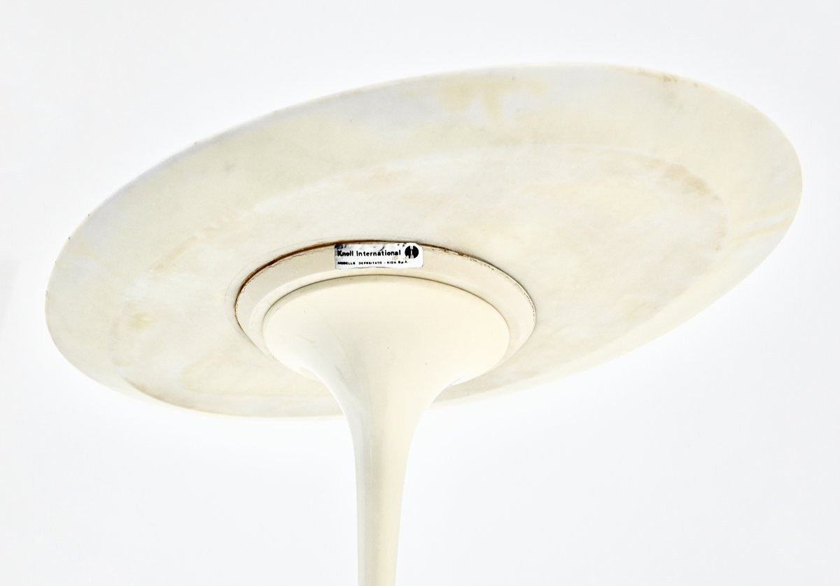 Table d'Appoint Ovale Par Eero Saarinen Pour Knoll International, 1960s-photo-3