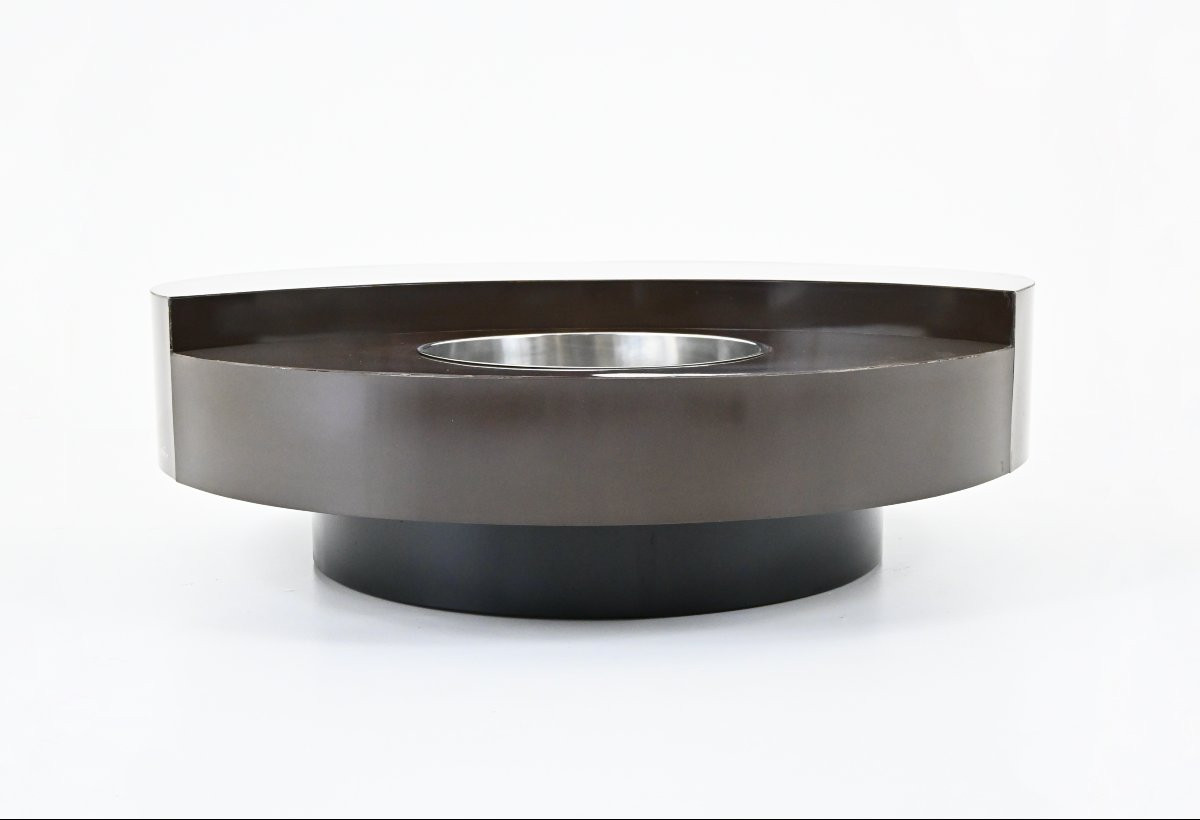 Table Basse « Tgr » Par Willy Rizzo, 1970s-photo-1