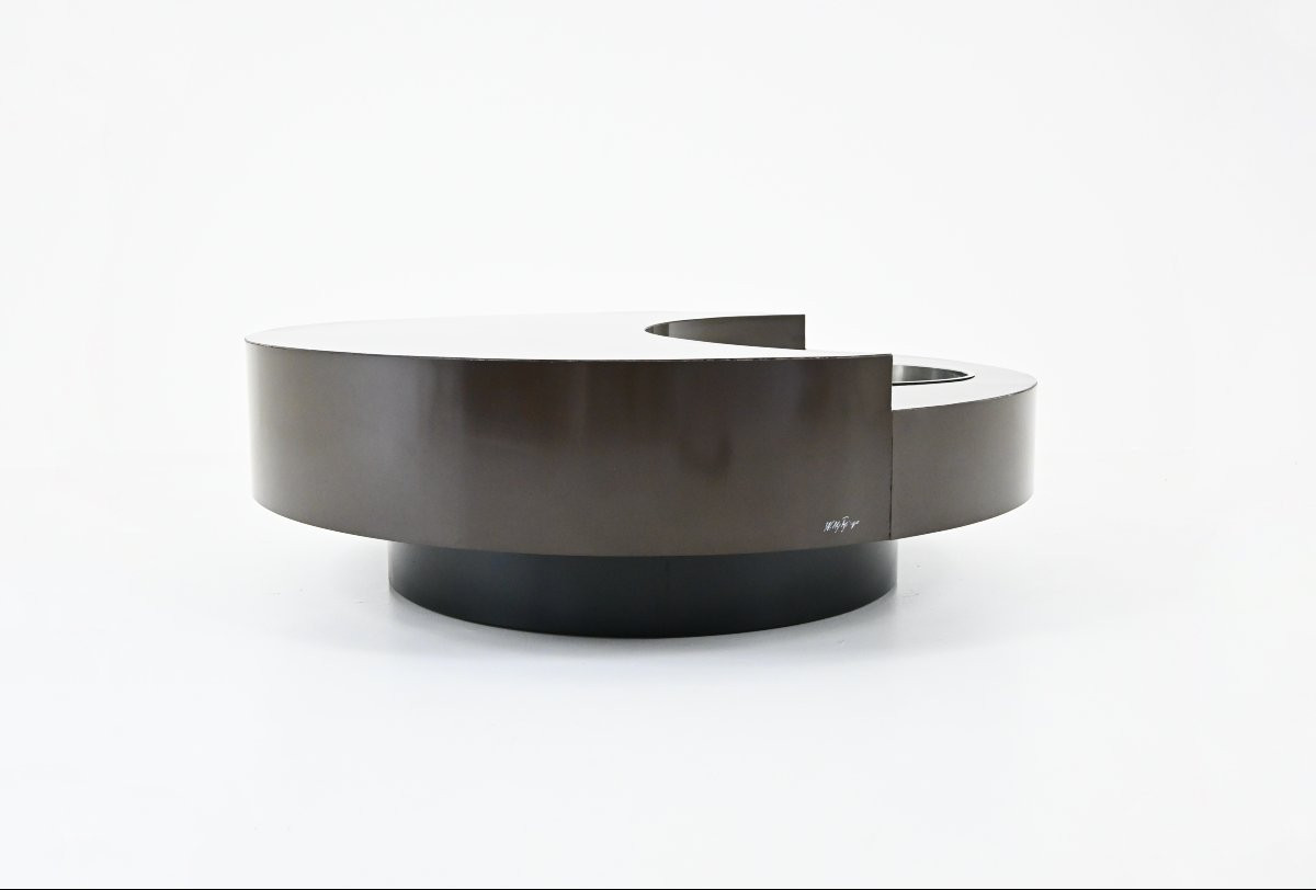 Table Basse « Tgr » Par Willy Rizzo, 1970s-photo-2