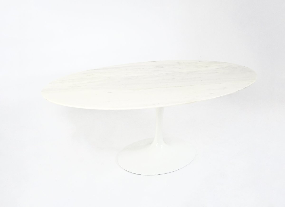Oval Dining Table By Eero Saarinen For Knoll International, 1960s-photo-2