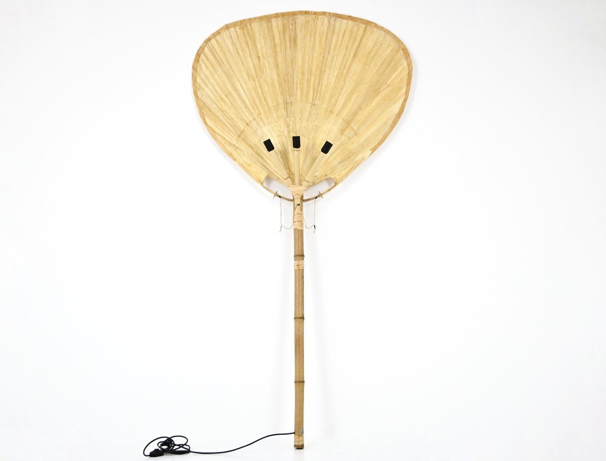 Uchiwa Floor Lamp By Ingo Maurer For Design M, 1970s-photo-3