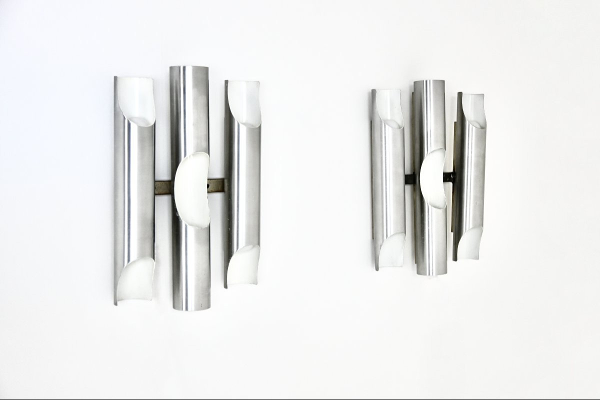 Paire d'appliques Fuga par Maija Liisa Komulainen pour Raak, 1970-photo-3