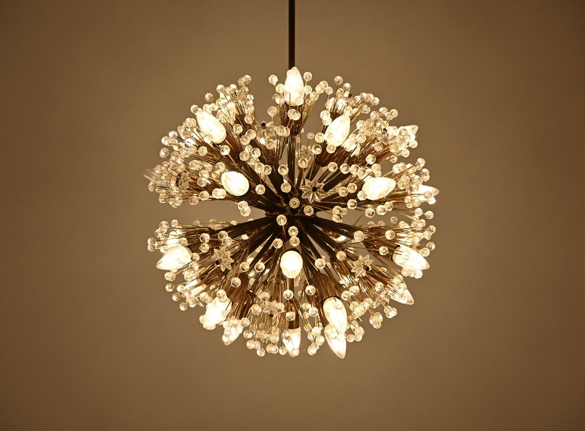 Chandelier By Emil Stejnar For Rupert Nikoll, 1950s-photo-4
