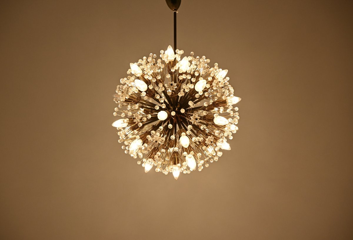 Chandelier By Emil Stejnar For Rupert Nikoll, 1950s-photo-2