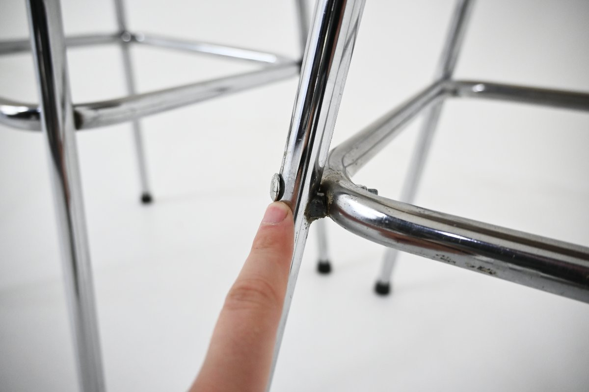Set Of 2 Les Arcs Stools By Charlotte Perriand, 1960s-photo-6