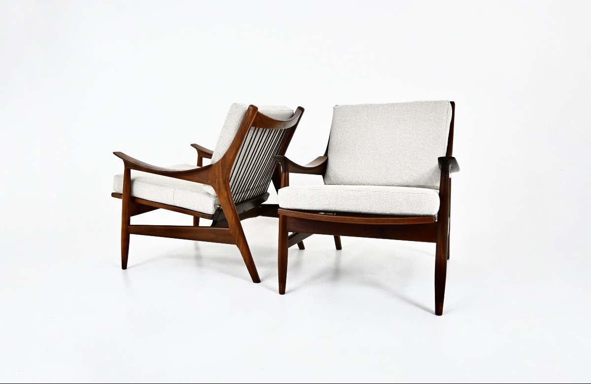 Pair Of Scandinavian Armchairs, 1960s 