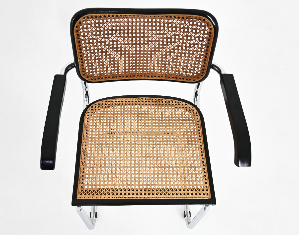 Set Of 6 B32 Style Dining Chairs By Marcel Breuer -photo-4