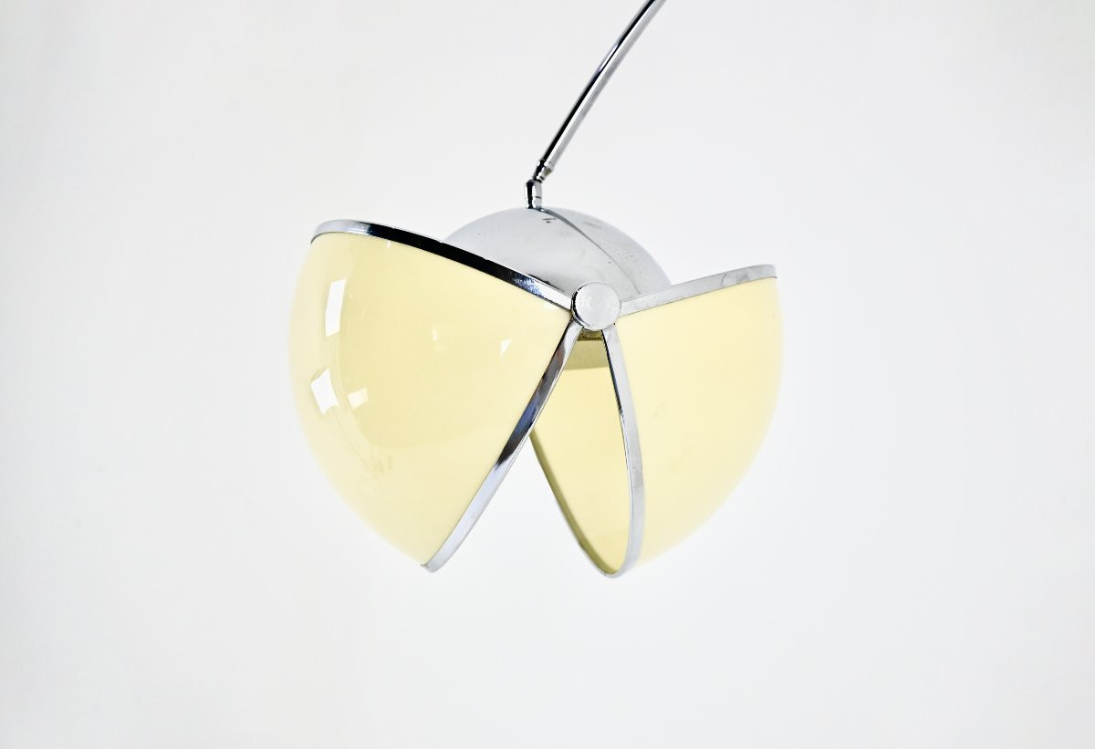"pac-man" Arco Floor Lamp By Superstudio For Poltronova, 1970s-photo-3