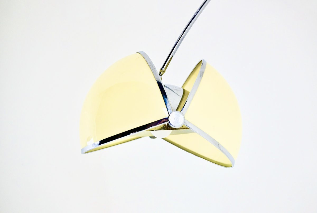 "pac-man" Arco Floor Lamp By Superstudio For Poltronova, 1970s-photo-5