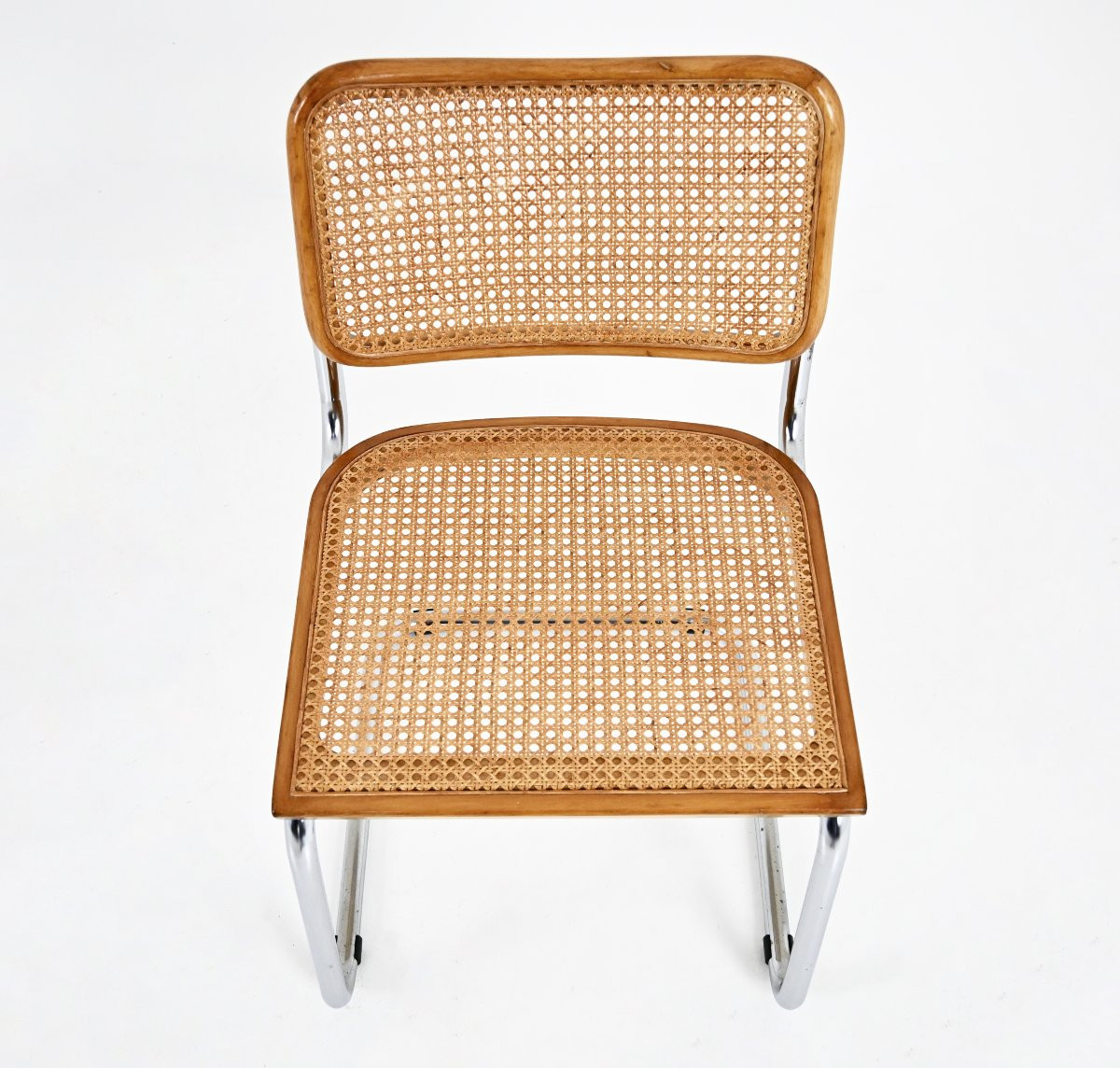 Set Of 6 B32 Style Dining Chairs By Marcel Breuer-photo-4