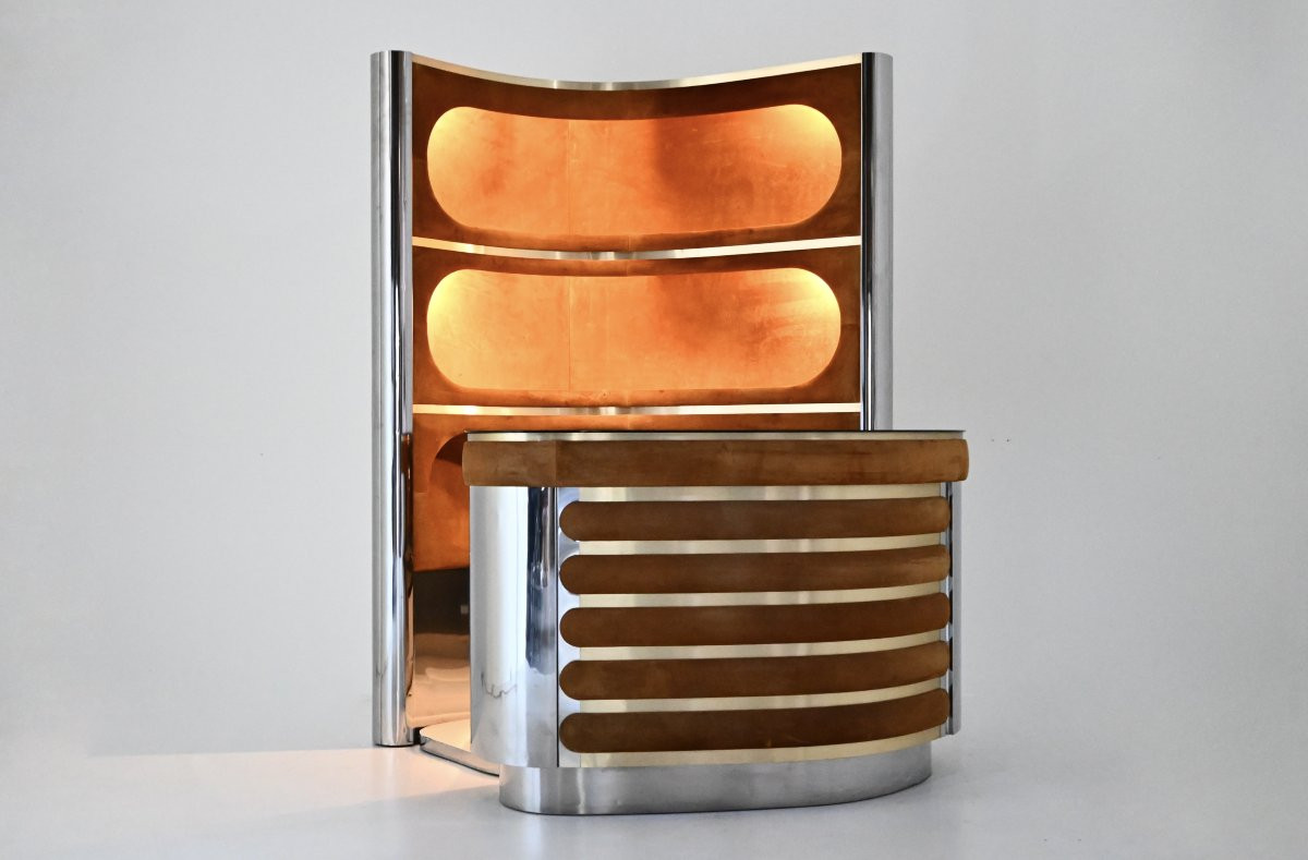 Bar Set In The Style Of Willy Rizzo, 1970-photo-2