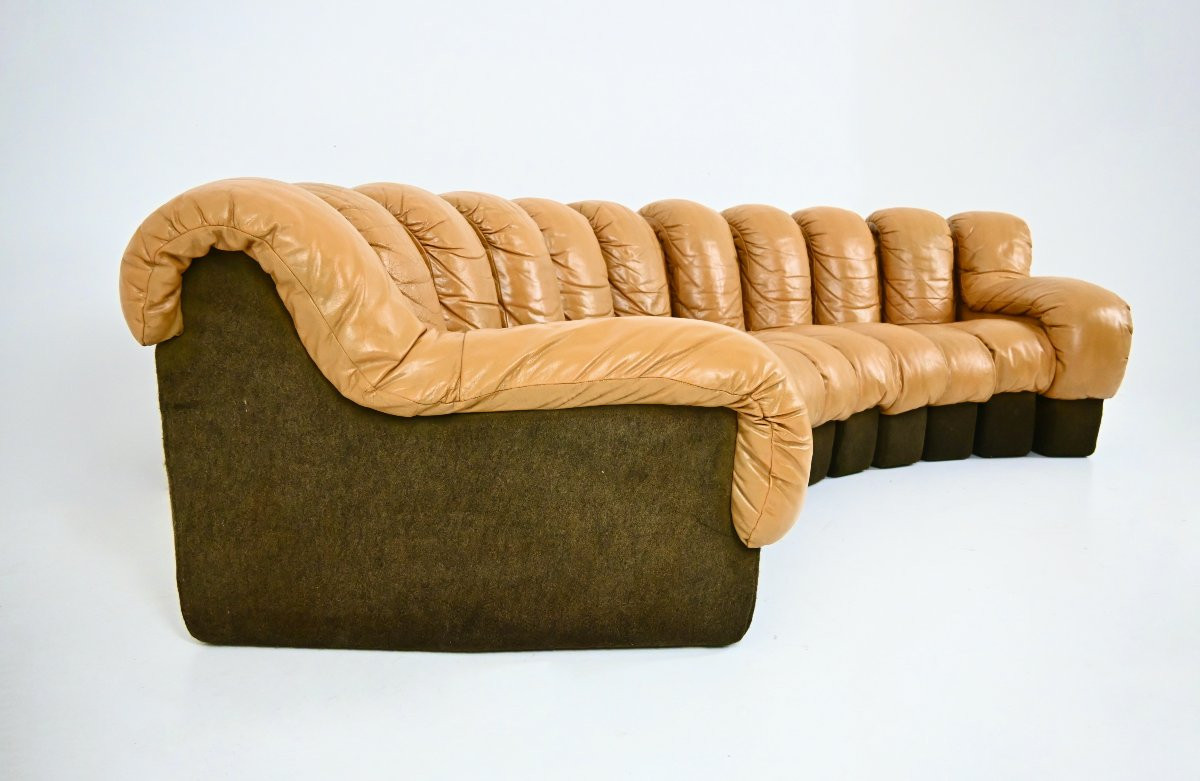 Canapé modulable DS-600 par Berger, Peduzzi, Vogt & Ulrich pour De Sede, 1970s-photo-2