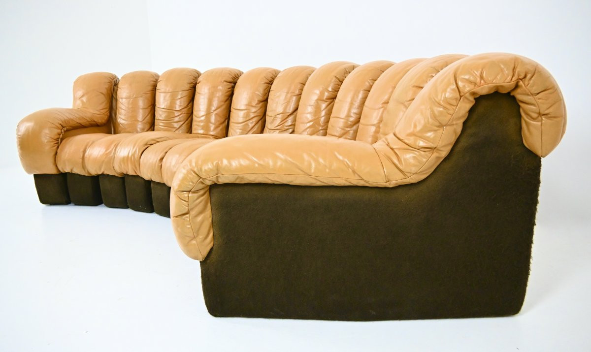 Canapé modulable DS-600 par Berger, Peduzzi, Vogt & Ulrich pour De Sede, 1970s-photo-4