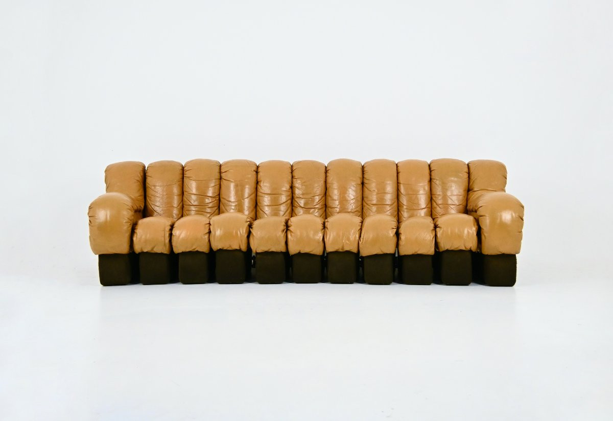 Canapé modulable DS-600 par Berger, Peduzzi, Vogt & Ulrich pour De Sede, 1970s-photo-2