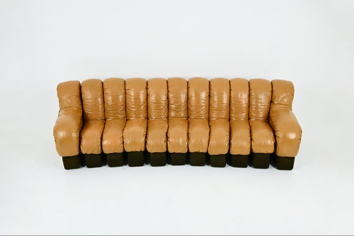 Canapé modulable DS-600 par Berger, Peduzzi, Vogt & Ulrich pour De Sede, 1970s-photo-3