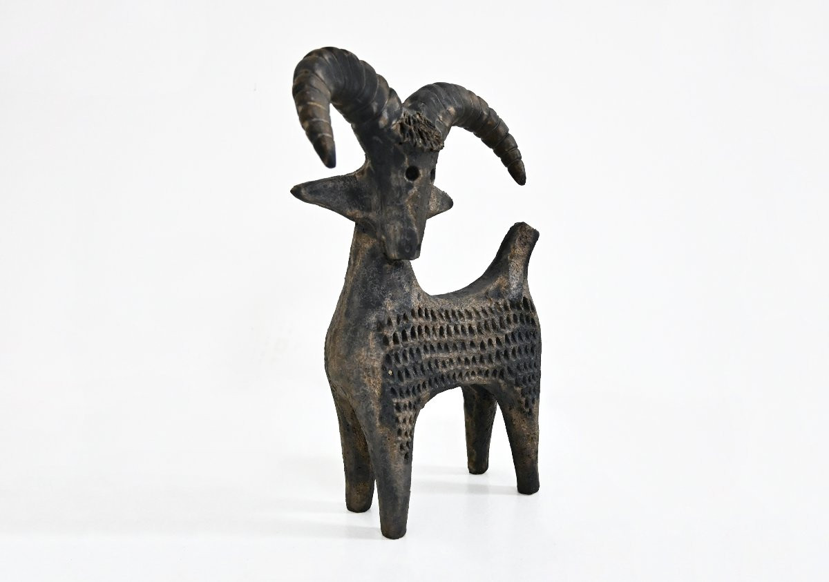 Ceramic Goat By Dominique Pouchain-photo-2