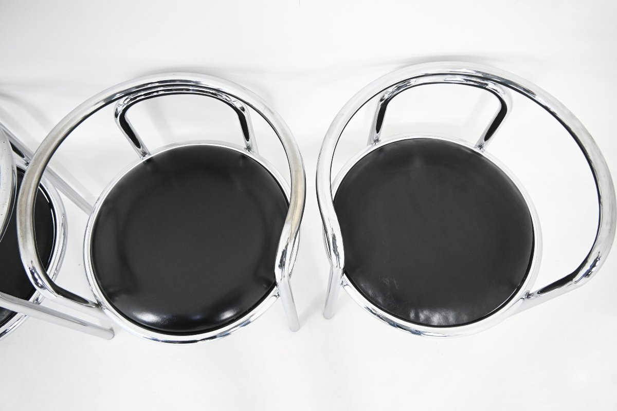 Set Of 6 “locus Solus” Chairs By Gae Aulenti For Poltronova, 1960s-photo-4