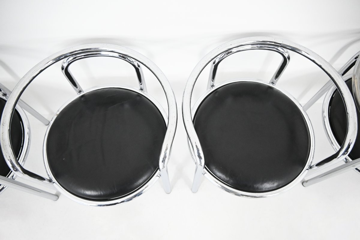 Set Of 6 “locus Solus” Chairs By Gae Aulenti For Poltronova, 1960s-photo-5
