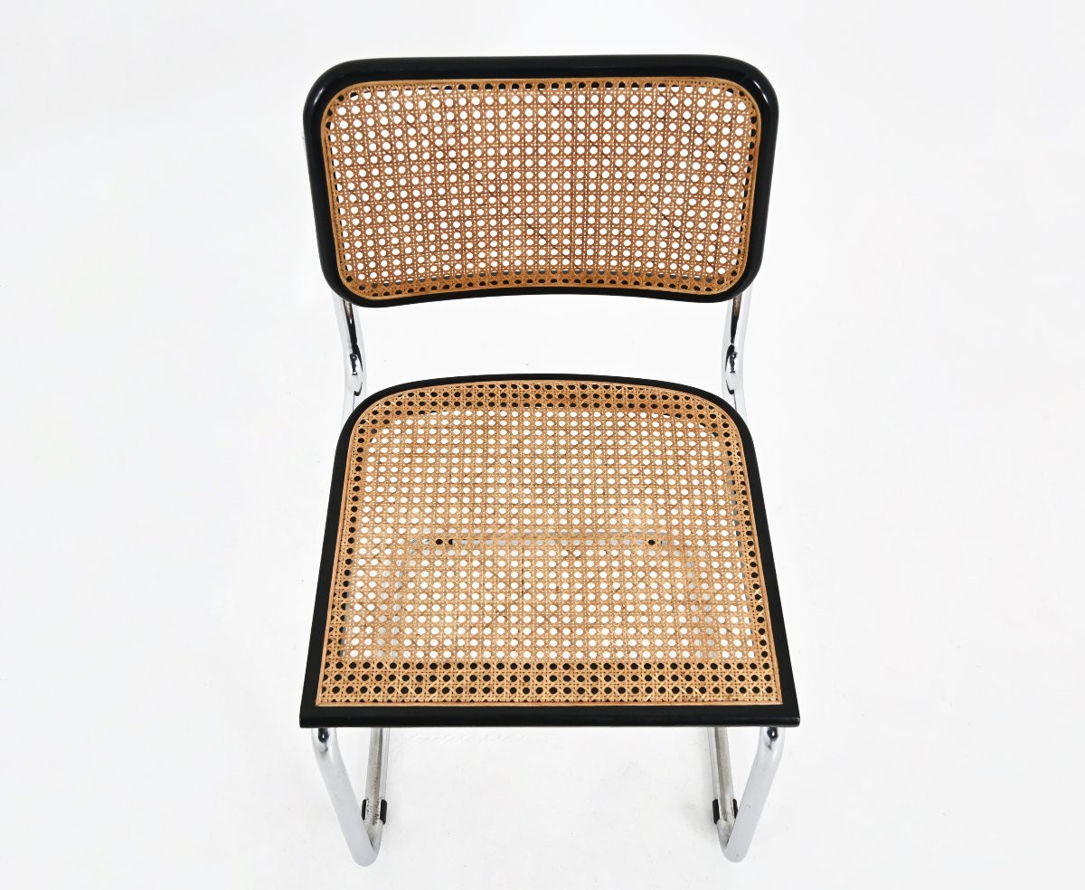Set Of 6 B32 Style Dining Chairs By Marcel Breuer-photo-4