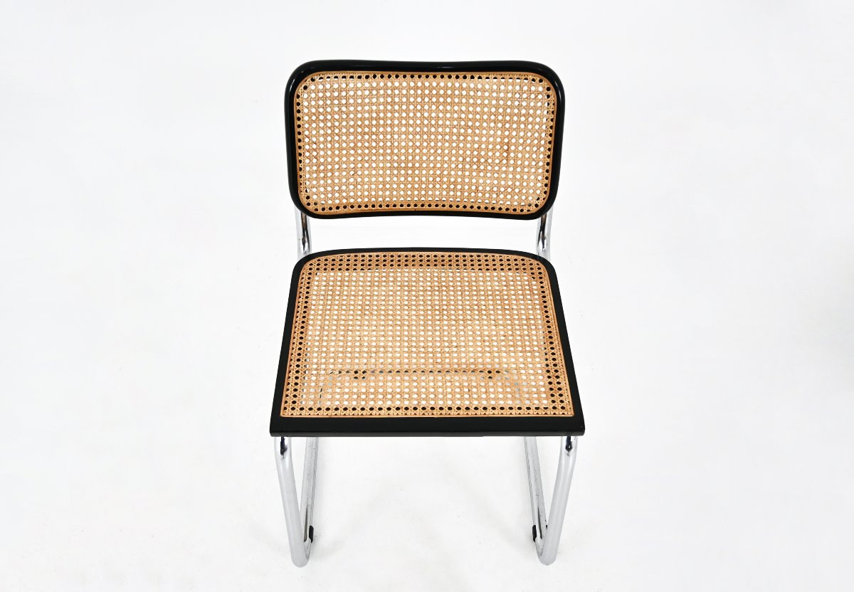 Set de 4 Chaises Style B32 par Marcel Breuer-photo-4