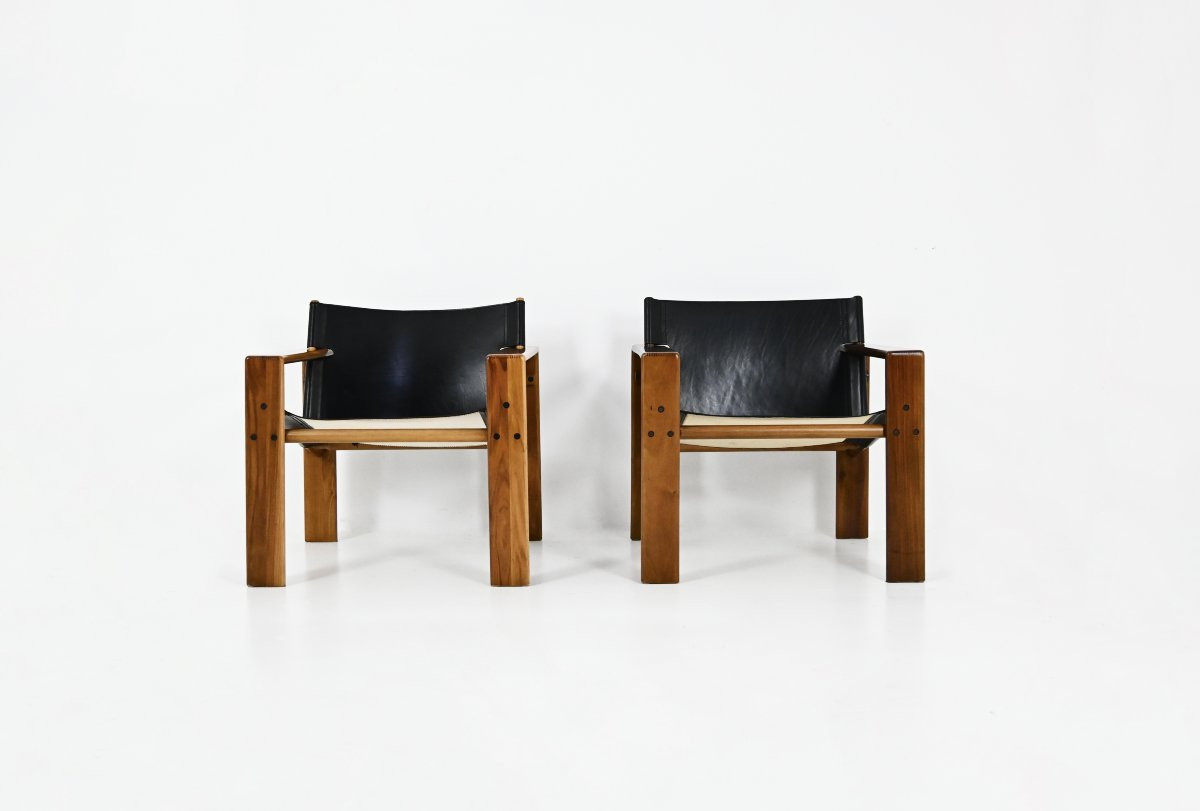 Fauteuils « Laser » par Tarcisio Colzani pour Mobil Girgi, 1970s-photo-2
