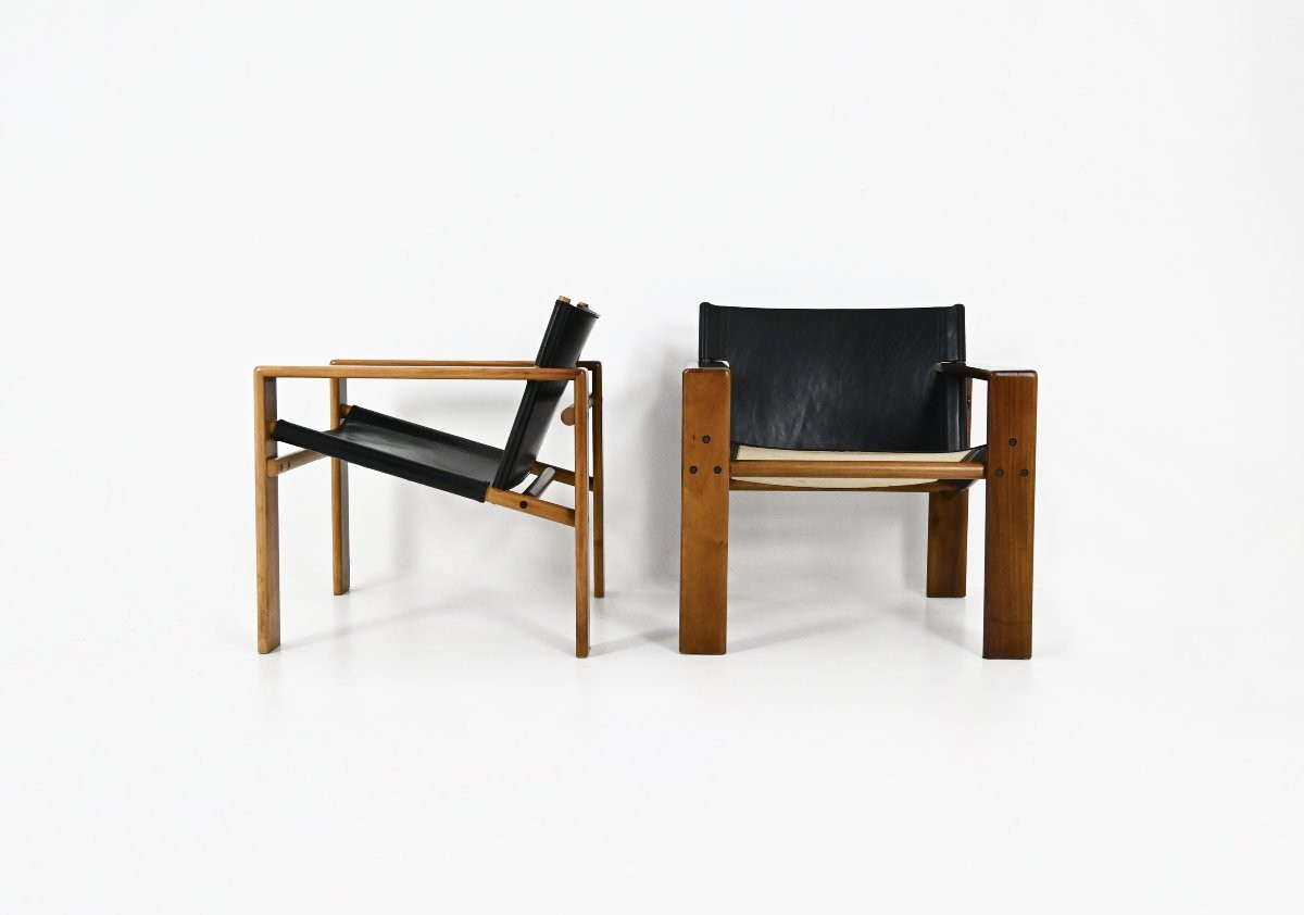 Fauteuils « Laser » par Tarcisio Colzani pour Mobil Girgi, 1970s-photo-3