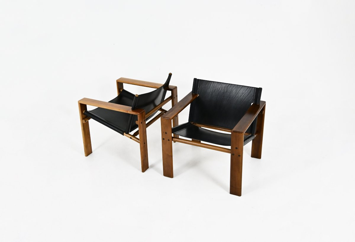 Fauteuils « Laser » par Tarcisio Colzani pour Mobil Girgi, 1970s-photo-1
