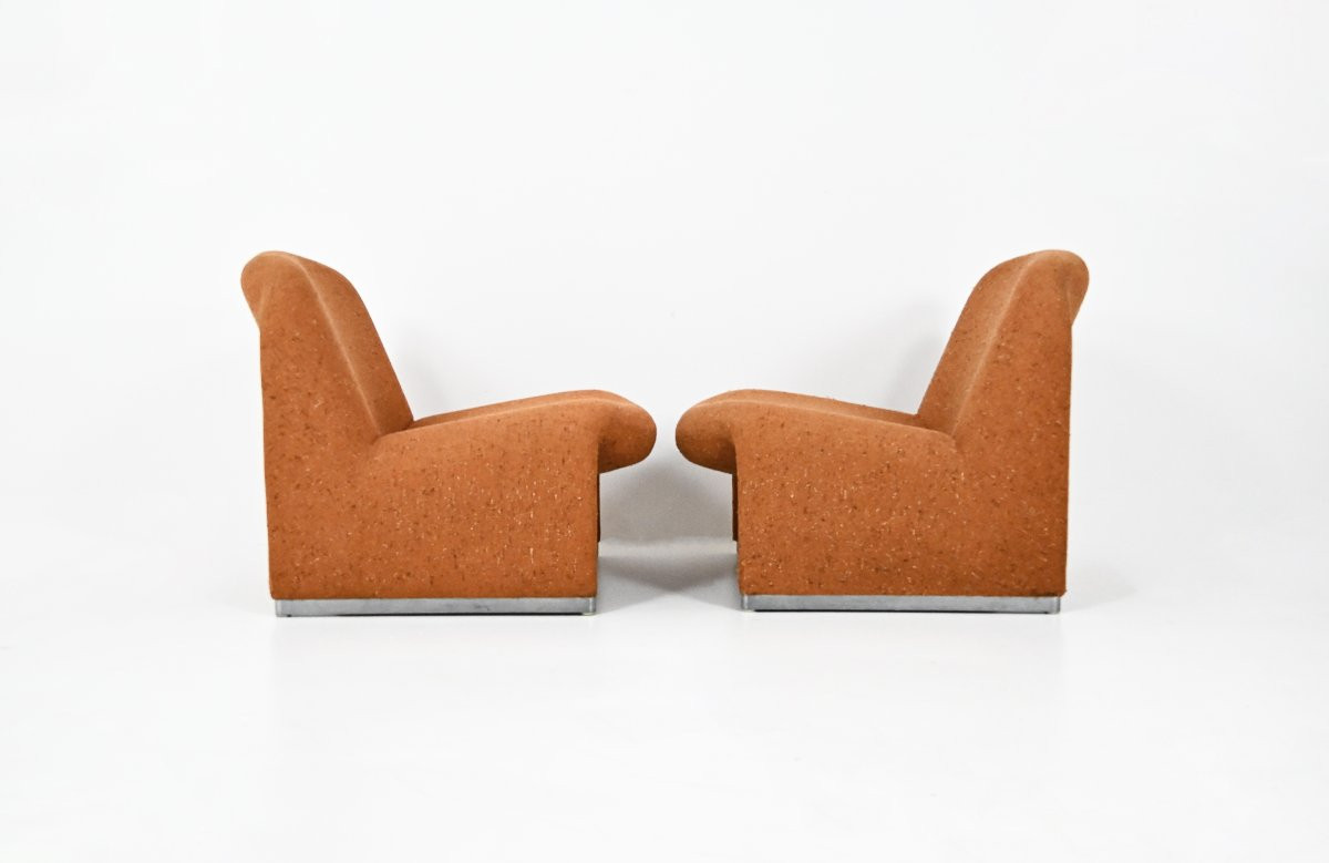 Pair Of Alky Armchairs By Giancarlo Piretti For Anonima Castelli, 1970s-photo-2