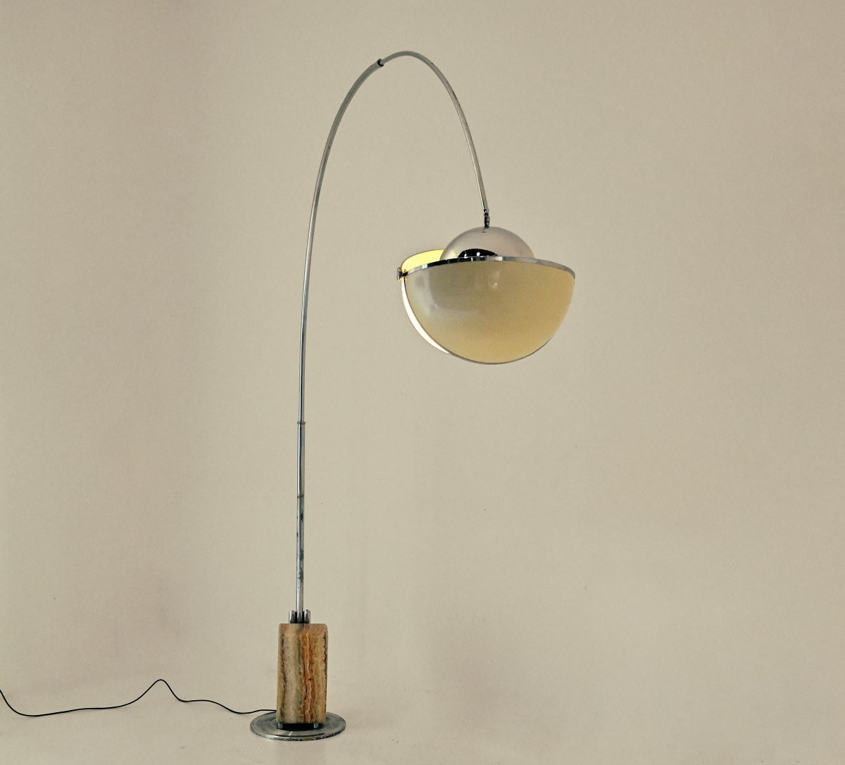 Arco "pac-man" Floor Lamp By Superstudio For Poltronova, 1970s-photo-4