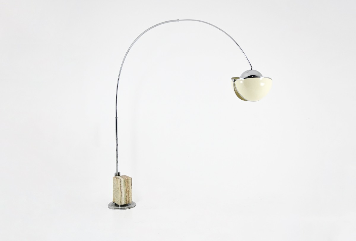 Arco "pac-man" Floor Lamp By Superstudio For Poltronova, 1970s