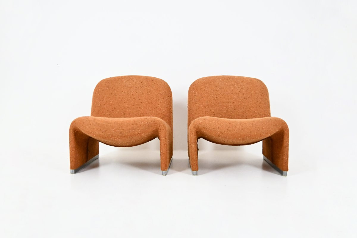 Pair Of Alky Armchairs By Giancarlo Piretti For Anonima Castelli, 1970s-photo-2
