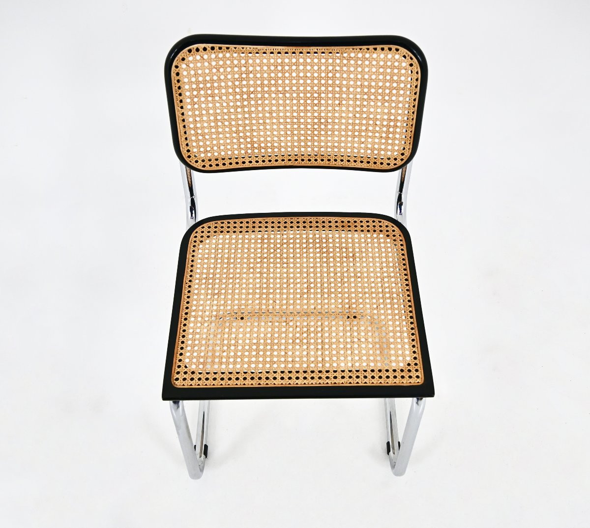 Set Of 4 B32 Style Dining Chairs By Marcel Breuer-photo-4