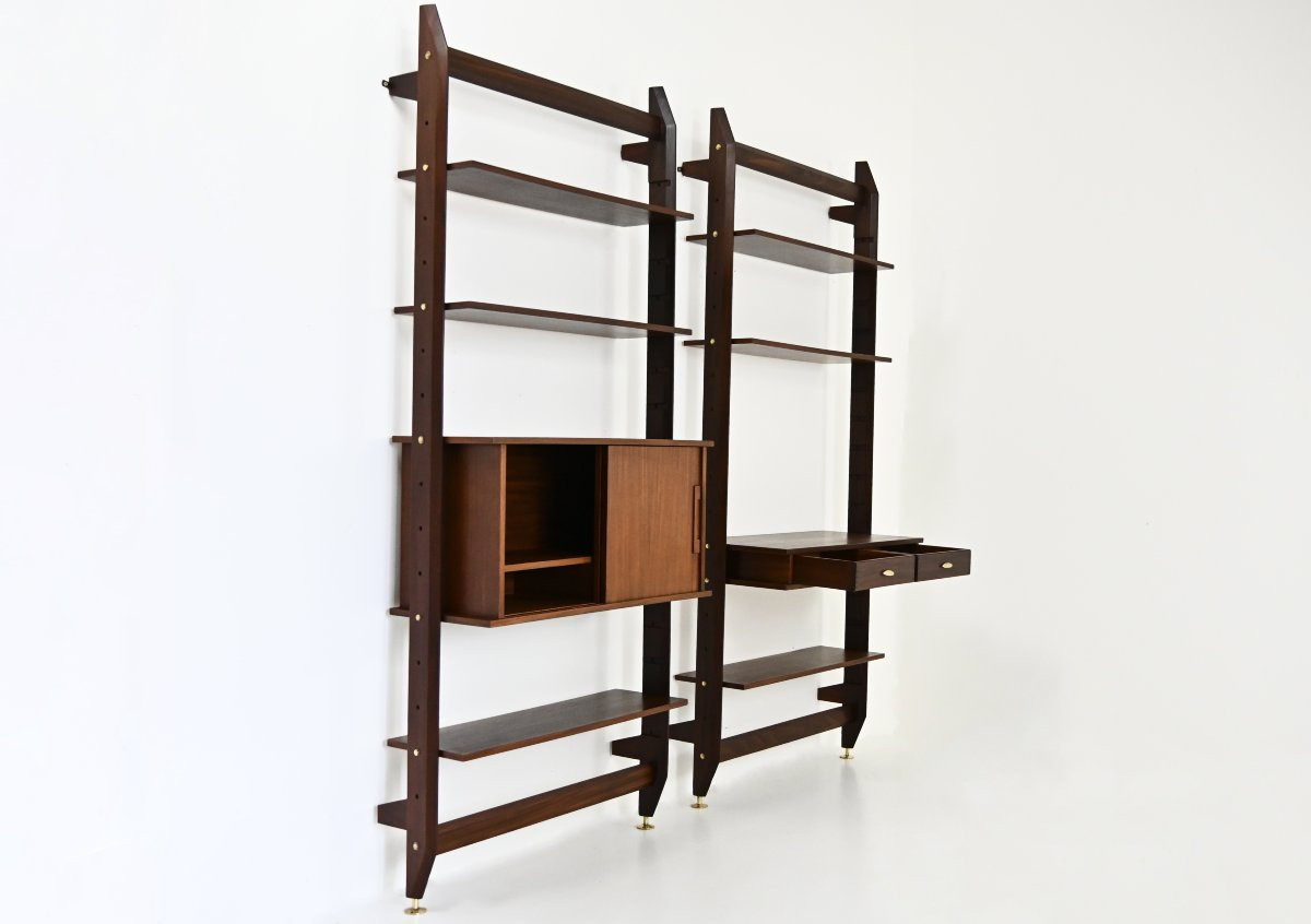 Ensemble de 2 Bibliothèques Italiennes années 1960-photo-4