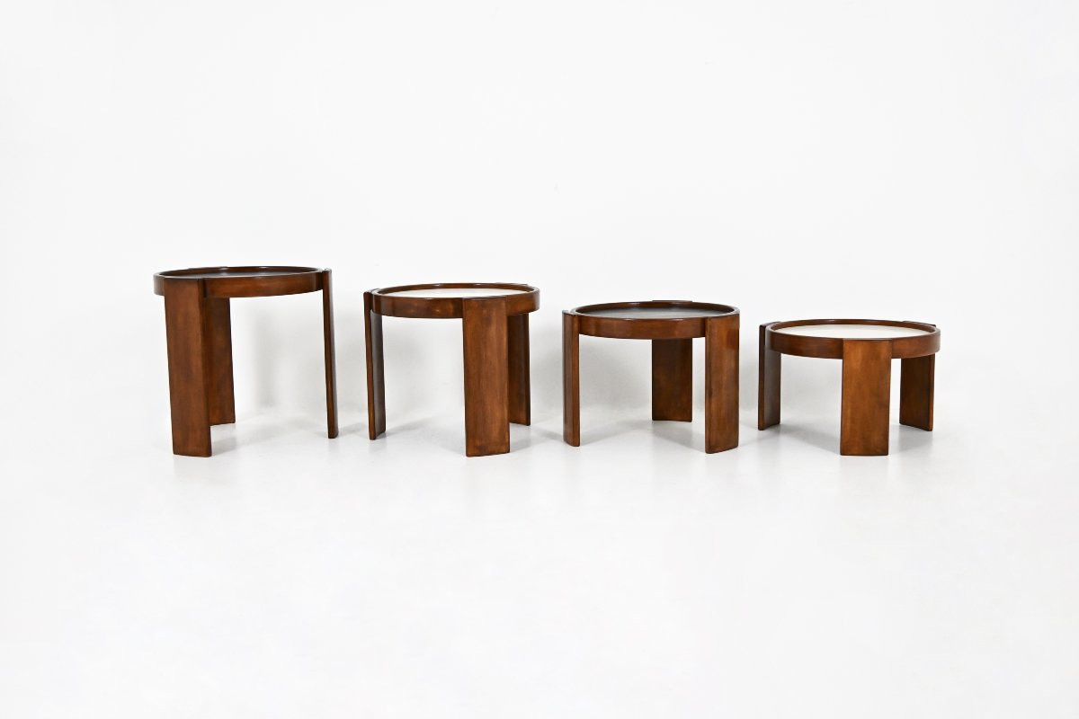 Model 780 Nesting Tables By Gianfranco Frattini For Cassina, 1960s, Set Of 4-photo-1