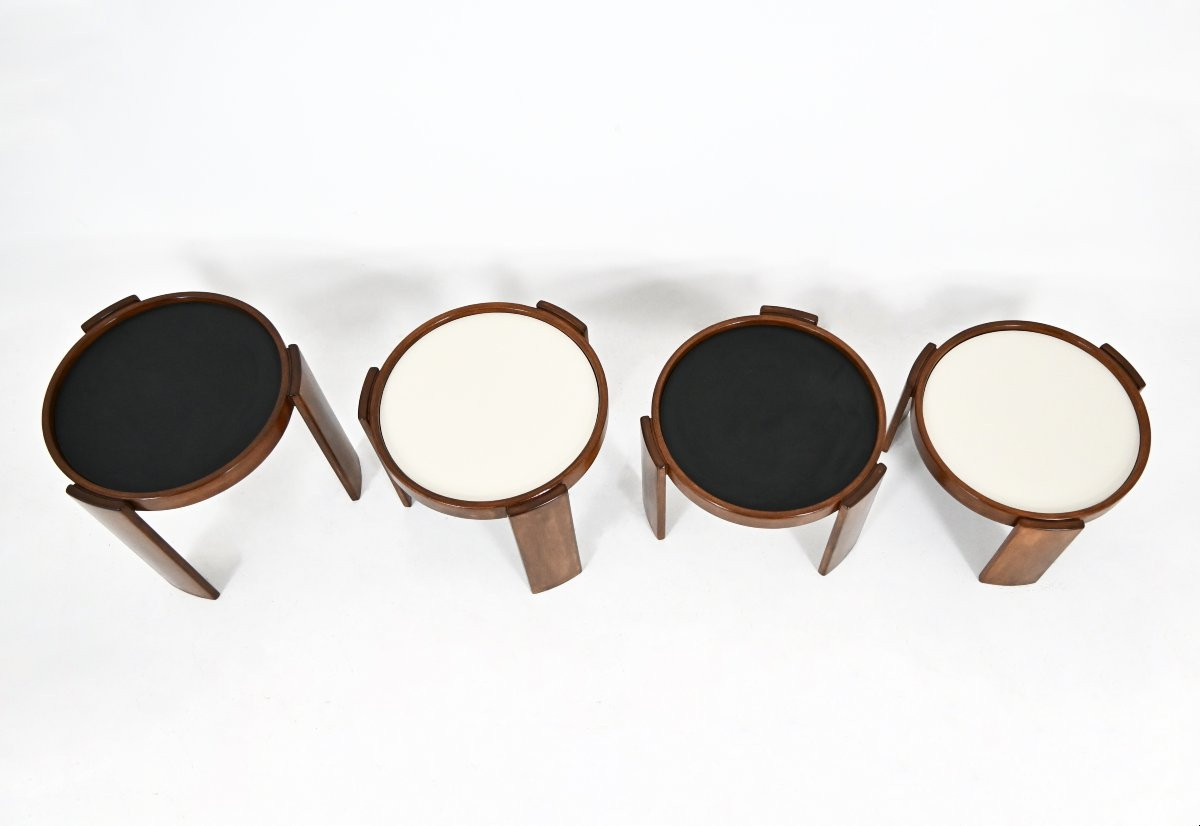 Model 780 Nesting Tables By Gianfranco Frattini For Cassina, 1960s, Set Of 4-photo-2