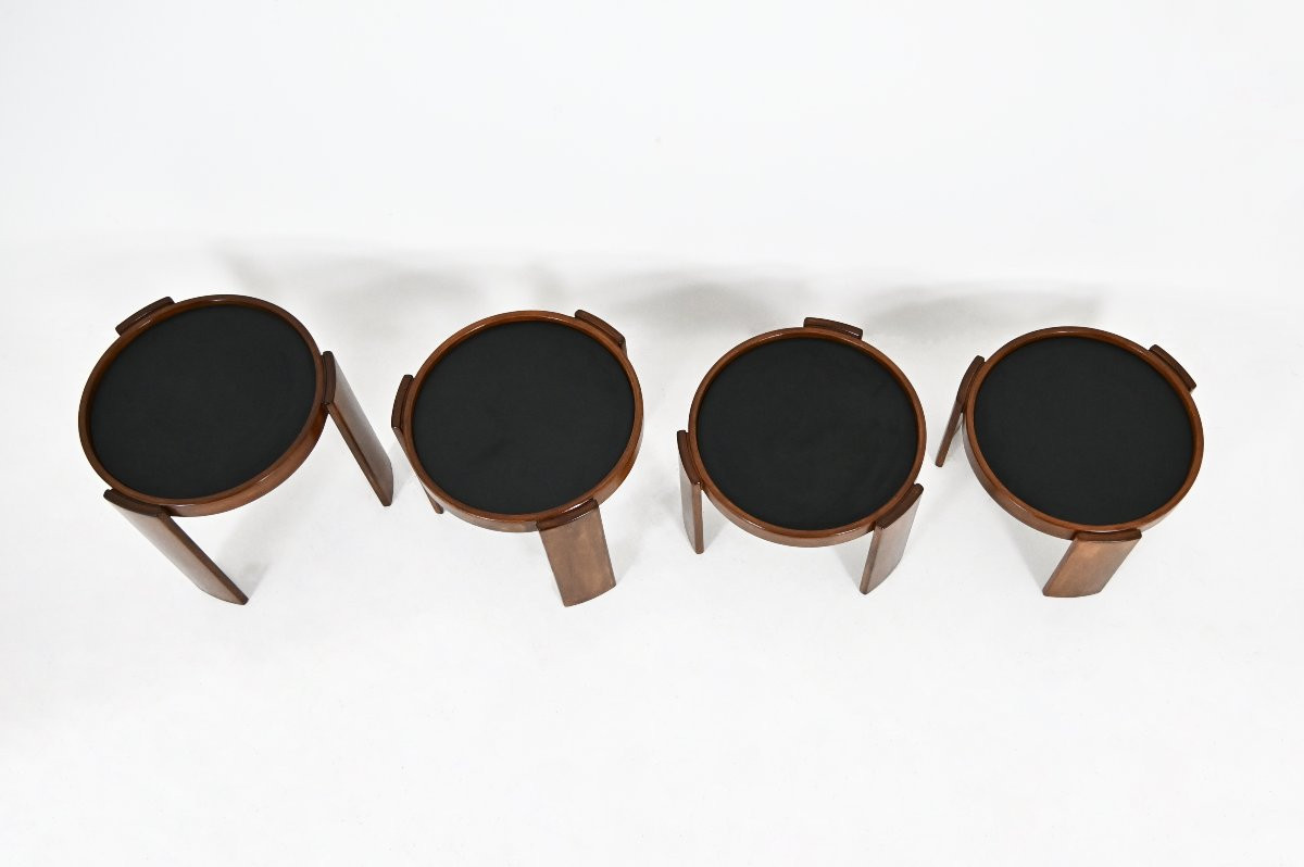 Model 780 Nesting Tables By Gianfranco Frattini For Cassina, 1960s, Set Of 4-photo-3