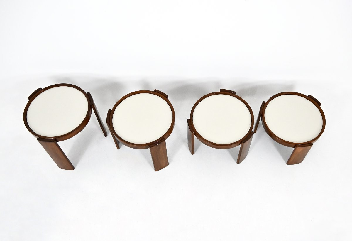 Model 780 Nesting Tables By Gianfranco Frattini For Cassina, 1960s, Set Of 4-photo-4