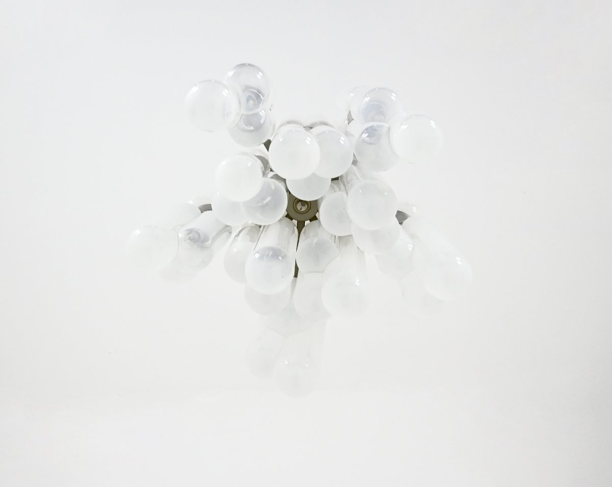 “torpedo” Chandelier By Carlo Nason For Mazzega, 1960s-photo-2