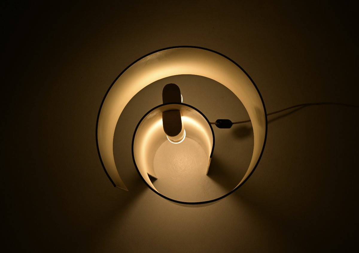 Lampe « Spirale » par Ingrid Hsalmarson pour New Lamp, années 1970-photo-3